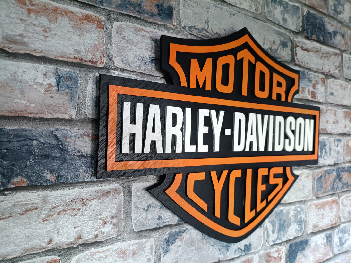 Harley Davidson 3D wooden sign