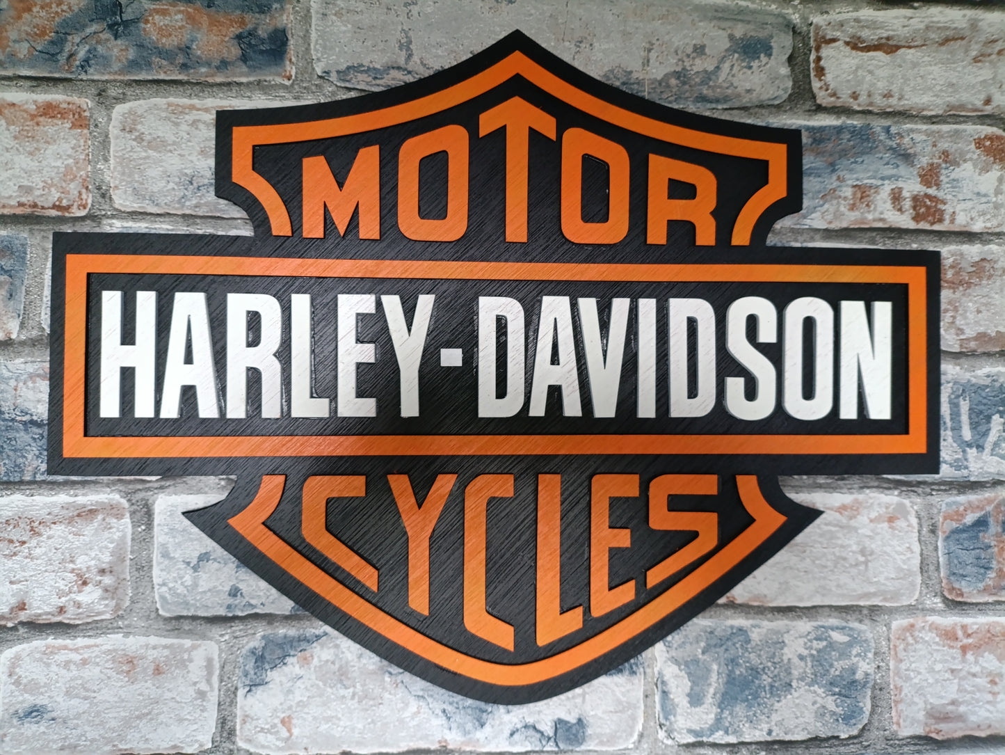 Harley Davidson 3D wooden sign
